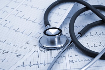 ecg with stethoscope