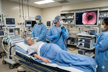 Upper endoscopy procedure
