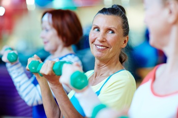 woman exercising