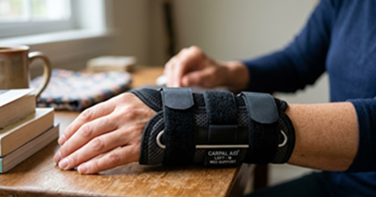 Wrist splint used for carpal tunnel syndrome