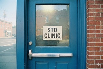 STD clinic door