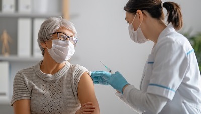 vaccine being administered